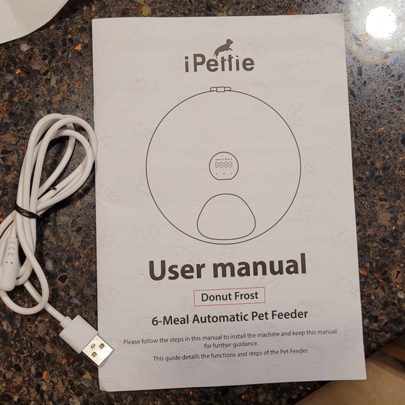 iPettie Donuts Frost 6 Meal Cordless Automatic Pet Feeder - Picture 11 of 12